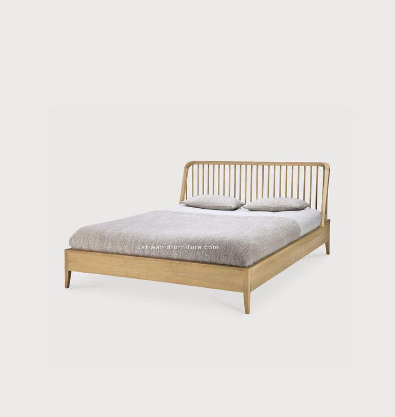 Tempat Tidur Kayu Minimalis Retro