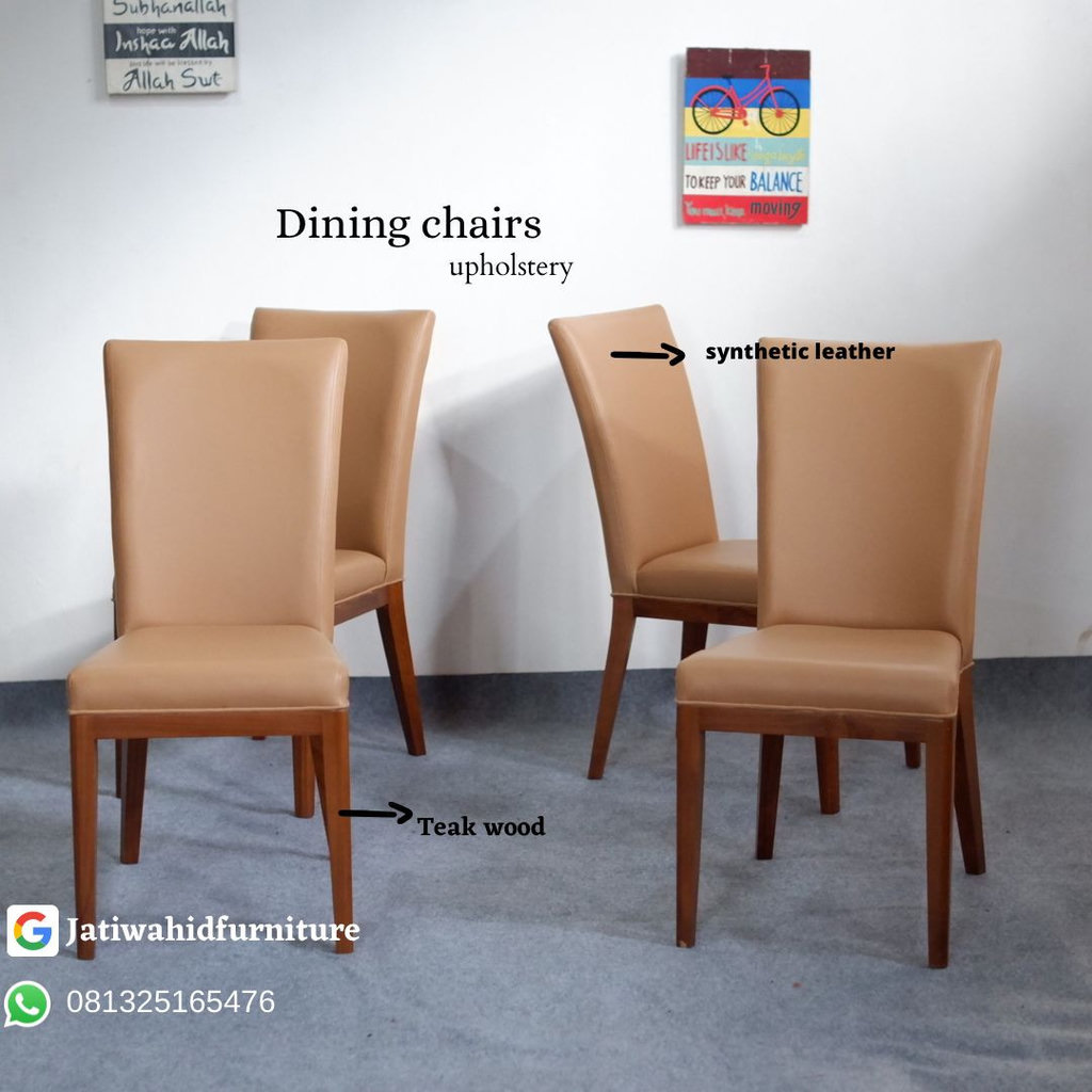 Kursi Makan Modern Kayu Jati