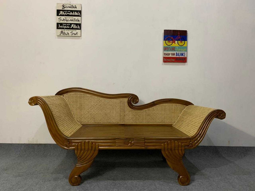 Kursi bangku jati rotan, 2