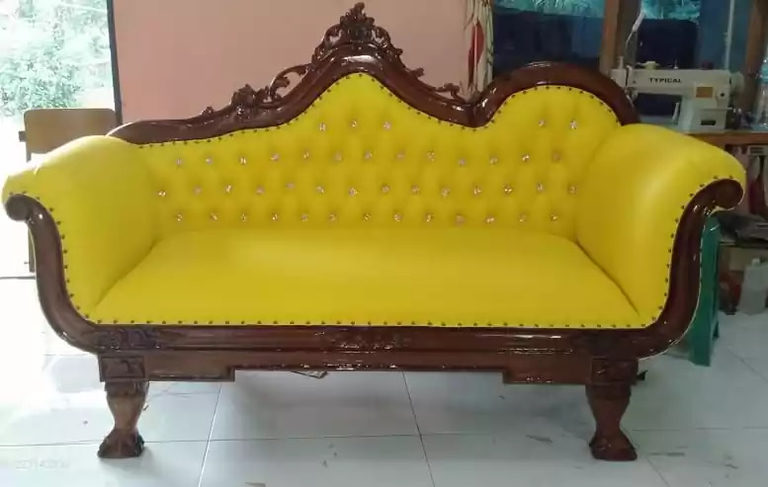 sofa santai ukir jati
