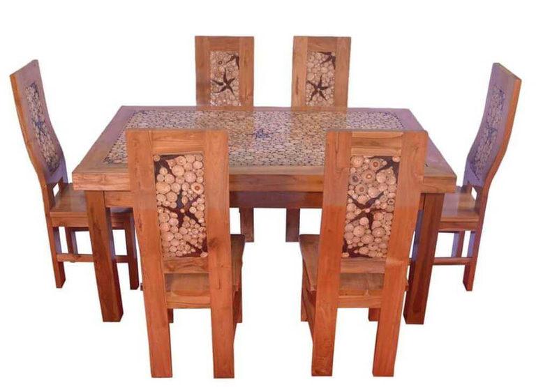 kursi makan minimalis model koin