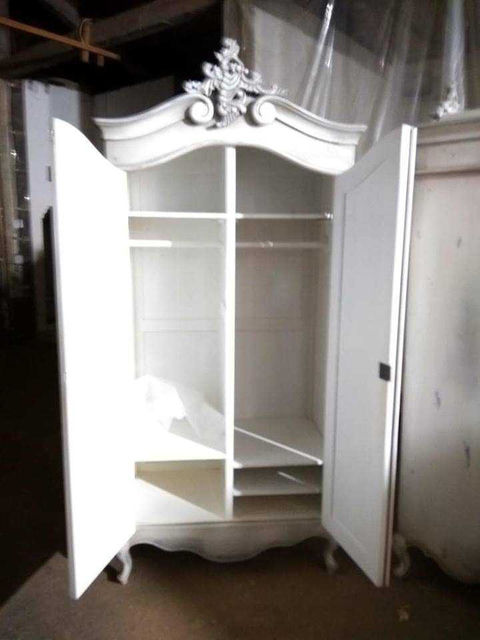 Almari Pakaian 2 pintu ukir