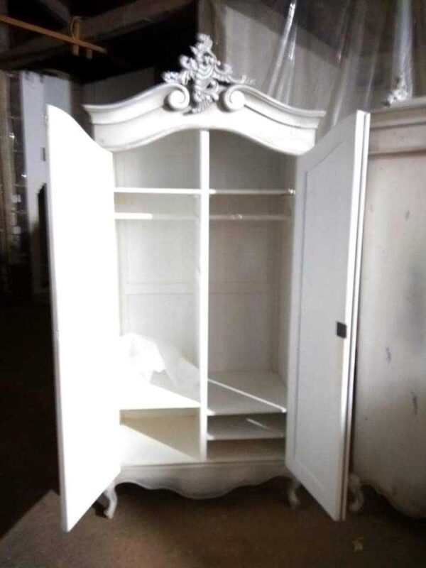 Almari Pakaian 2 pintu ukir