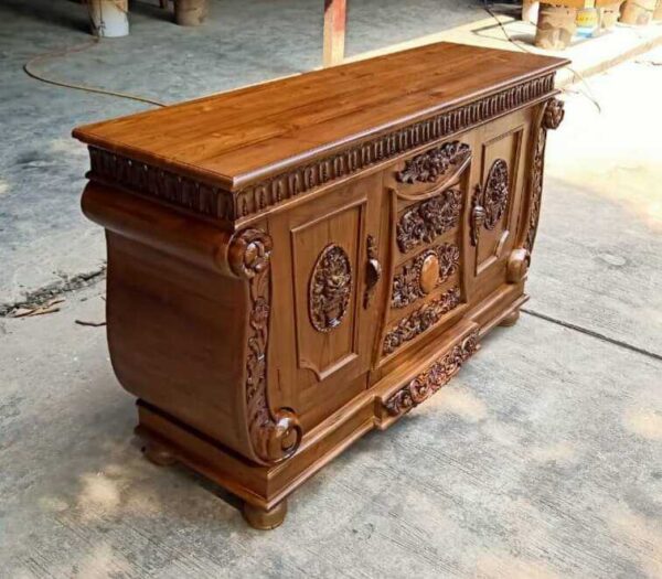Bufet ukir kayu jati
