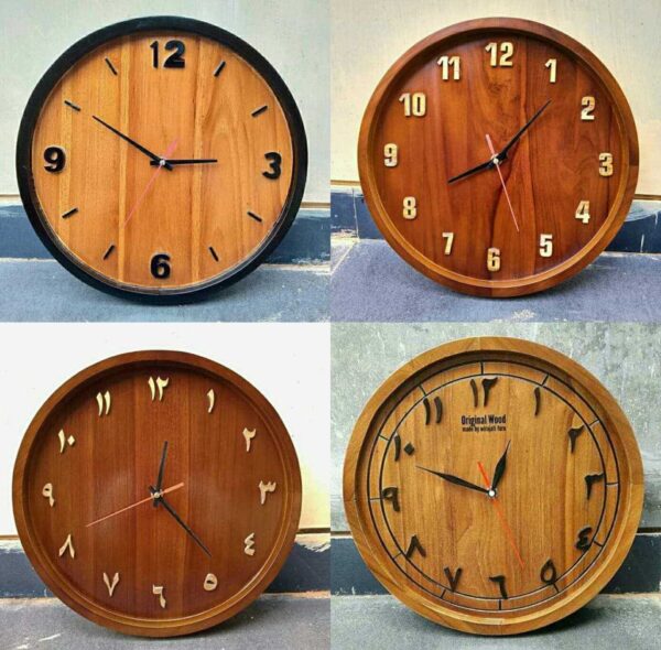 Jam dinding kayu jati