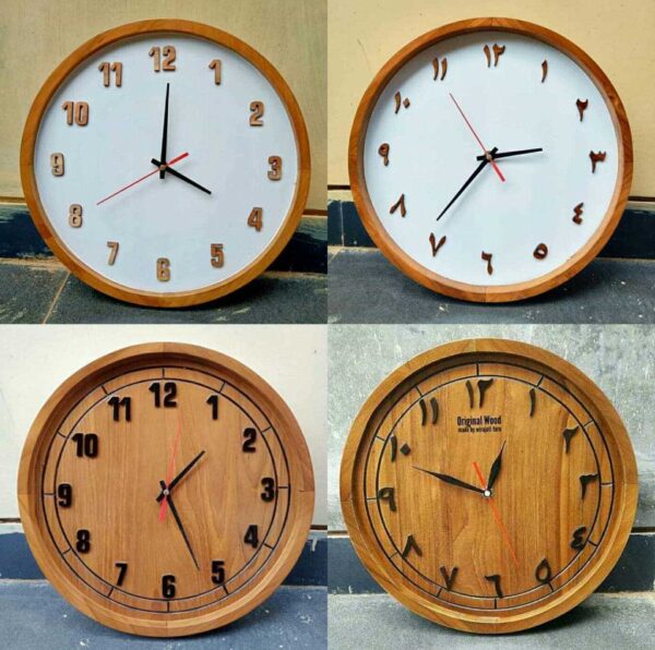 Jam dinding kayu jati