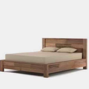 Tempat tidur kayu jati minimalis