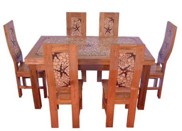 kursi makan minimalis model koin