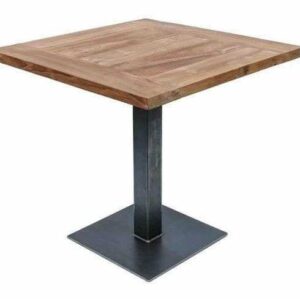 Meja kayu kombinasi kaki besi