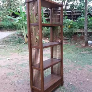 rak buku dan hiasan minimalis