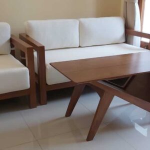 set sofa minimalis kayu jati