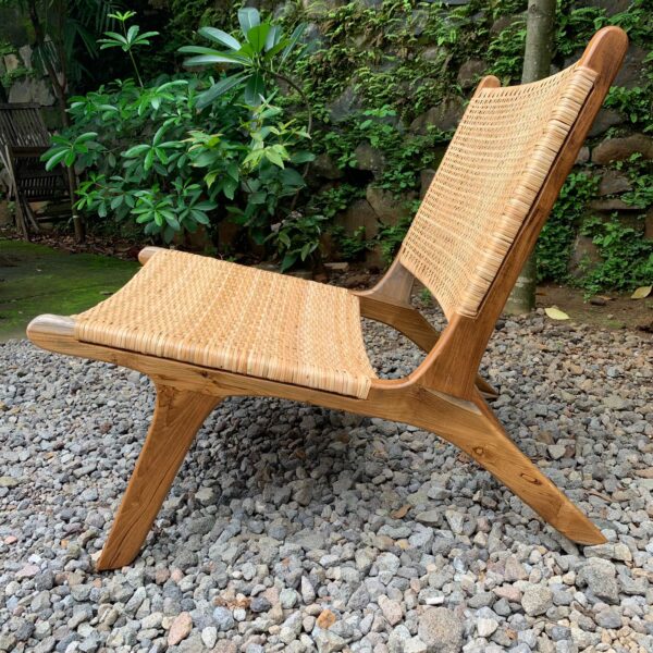 Kursi Santai Kayu Minimalis Rotan
