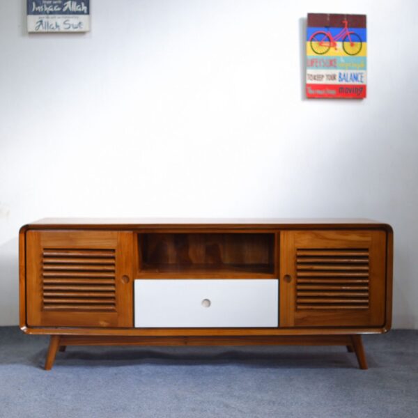 Bufet TV Jati Minimalis Modern
