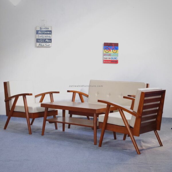 Set Kursi Tamu Jengki Kayu Retro