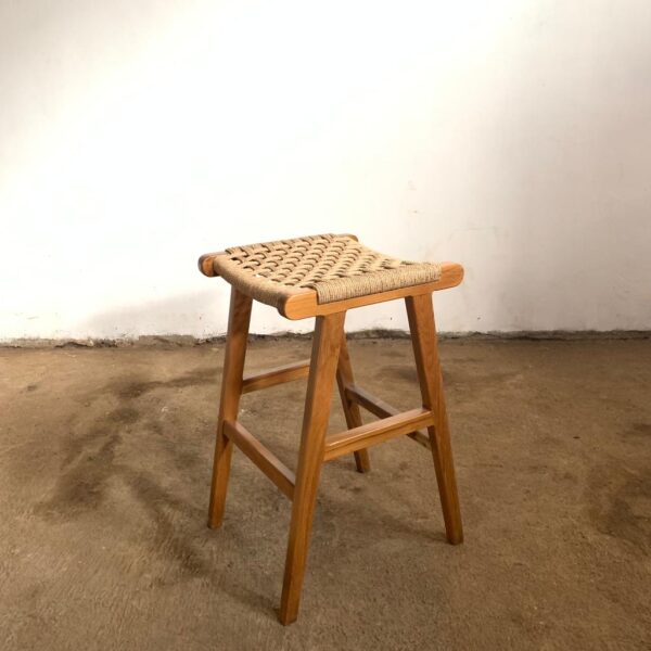 Kursi Bar Stool Jati Tali Rope