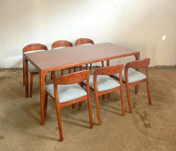 Set Meja Makan Minimalis Armless