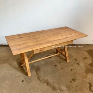 Meja minimalis, meja kerja minimalis, mena kerja natural wood